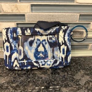 Vera Bradley Deluxe Zip ID Ikat Island